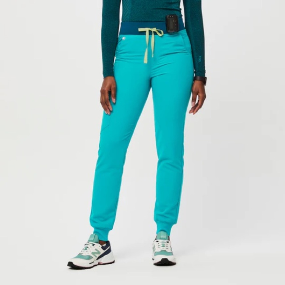Figs Zamora Teal Joggers